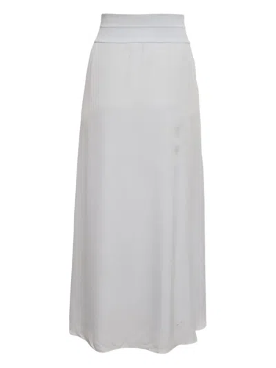 Pre-owned Theory  Ribbed-waistband Skirt In Blue