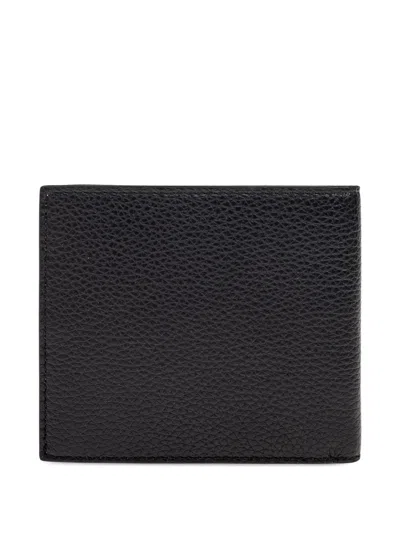 Dsquared2 Logo-plaque Leather Wallet In Black