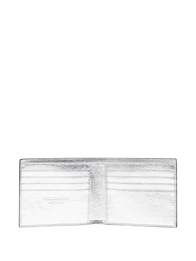 Dsquared2 Logo-plaque Leather Wallet In Black