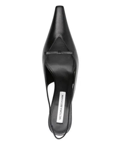 Victoria Beckham 75mm Slingback Pointed-toe Pumps In Black