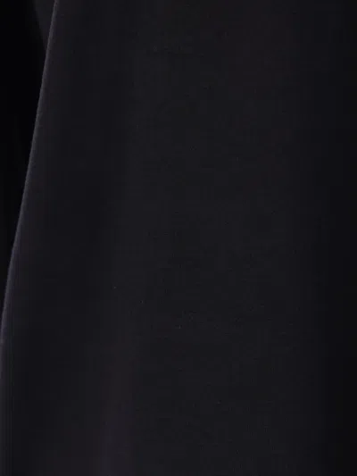 Totême Crew Neck Long Sleeves Plain T-shirt In Black