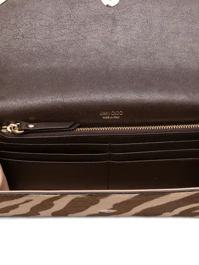 Jimmy Choo Emmie Zebra-print Clutch Bag