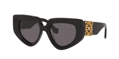 Loewe Woman Sunglass Anagram Lw40154u In Gray