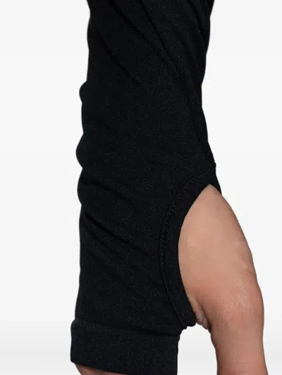 Pangaia Quarter-zip Performance Sweatshirt In Black
