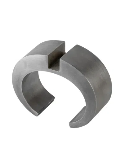 Parts Of Four Sterling Silver Crescent Rift Bracelet In Metallic
