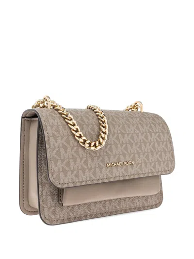 Michael Michael Kors Claire Monogram Chain Shoulder Bag