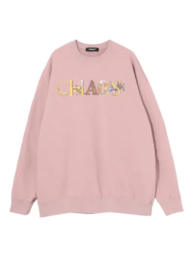 Undercover Chaos-print Sweater In Pink