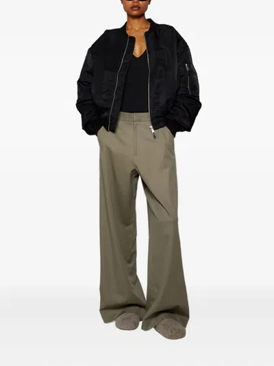 Entire Studios Wide-leg Tailored Trousers In Green