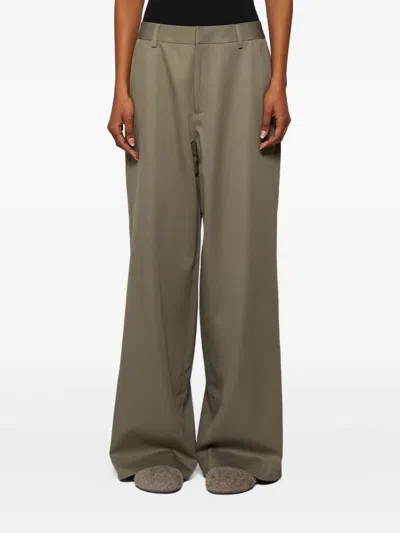 Entire Studios Wide-leg Tailored Trousers In Green