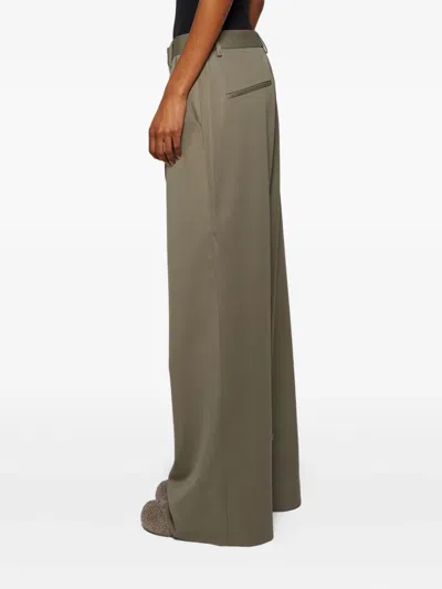 Entire Studios Wide-leg Tailored Trousers In Green