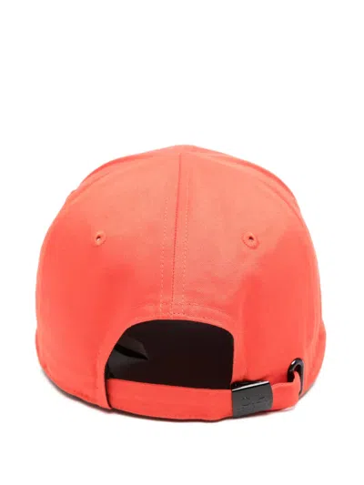 C.p. Company Logo-embroidered Cap In Orange