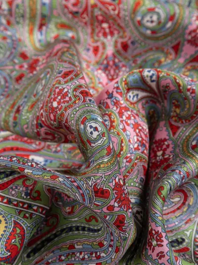 Etro Paisley-pattern Silk Scarf In Multi