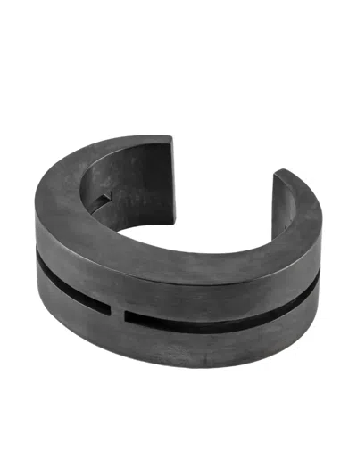 Parts Of Four Sterling-silver Crescent Crevice Bracelet In Metallic