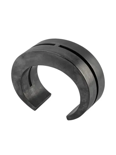Parts Of Four Sterling-silver Crescent Crevice Bracelet In Metallic