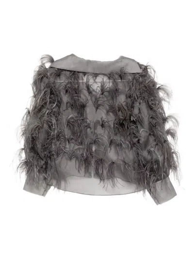 Isabel Sanchis Long-sleeved Shirt In Gray