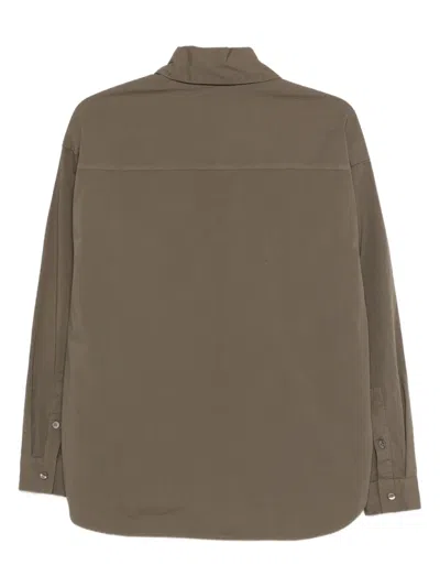 Kristensen Du Nord Chest-pocket Shirt In Green