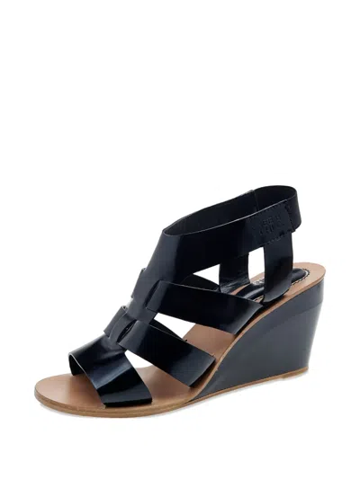 Pre-owned See By Chloé Vintage  80mm Patent-finish Wedge Sandals