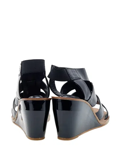 Pre-owned See By Chloé Vintage  80mm Patent-finish Wedge Sandals