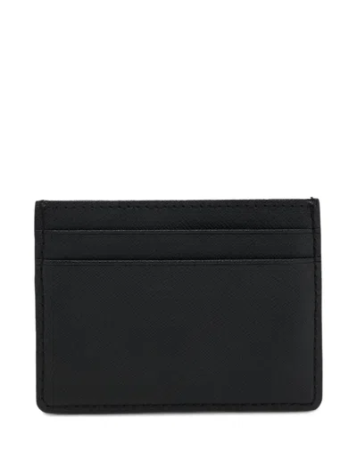 Hugo Boss Faux-leather Cardholder In Black