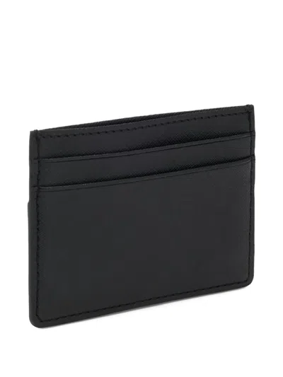 Hugo Boss Faux-leather Cardholder In Black
