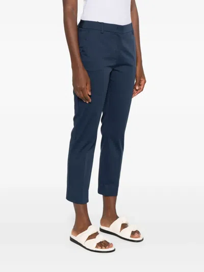 Weekend Max Mara Cotton-blend Pants In Blue