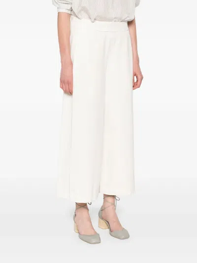 Labo Art Sporto Wide-leg Trousers In White