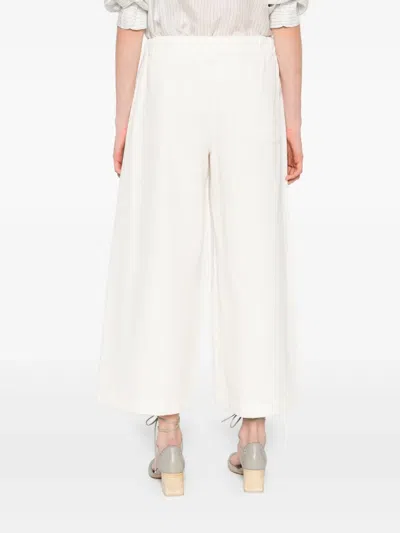 Labo Art Sporto Wide-leg Trousers In White