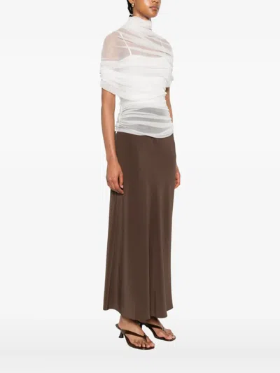 Christopher Esber Draped High-neck Blouse