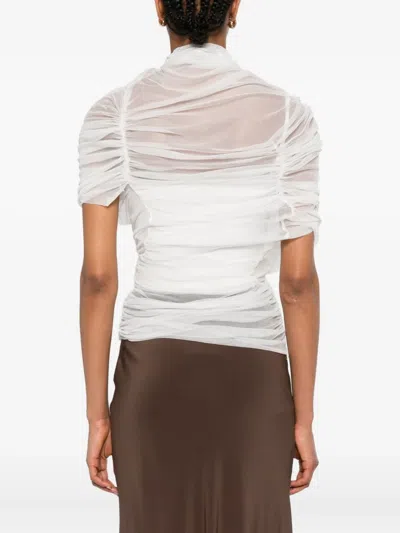 Christopher Esber Draped High-neck Blouse