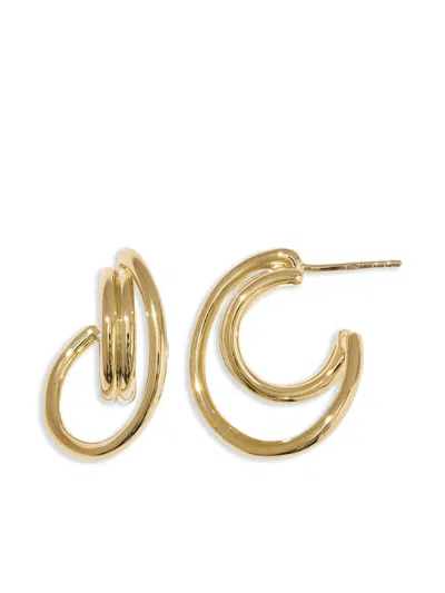 Otiumberg 14kt Gold Vermeil Twisted Hoop Earrings In Gold