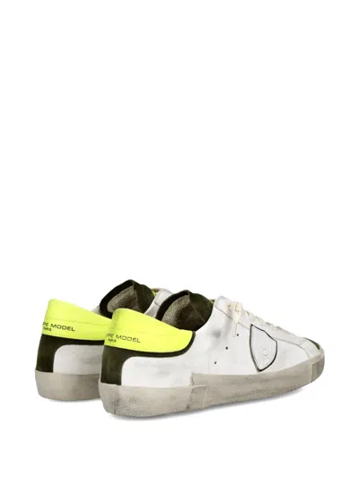 Philippe Model Panelled Low-top Sneakers In White