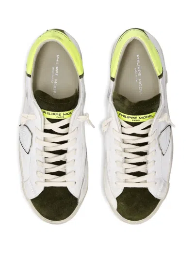 Philippe Model Panelled Low-top Sneakers In White