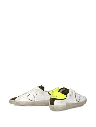 Philippe Model Panelled Low-top Sneakers In White