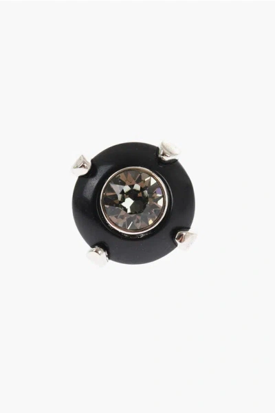 Dsquared2 Metal Pin With Central Crystal Grösse Unica