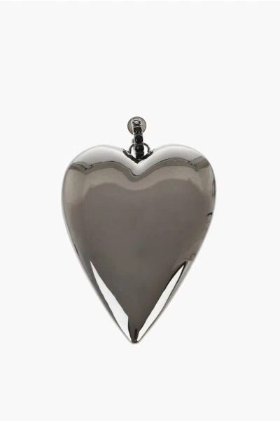 Dsquared2 Metal Single Earring With Maxi Heart-shaped Pendant Grösse Unica