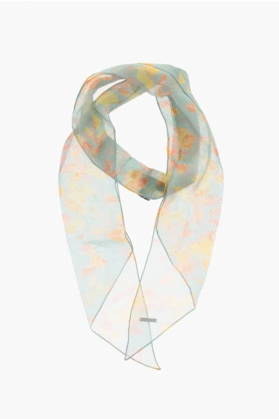 Dsquared2 Floral Patterned Chiffon Foulard Grösse Unica