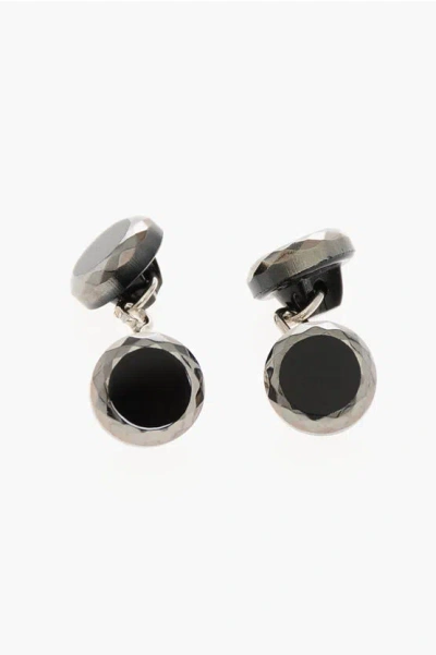 Corneliani Brass Cufflinks With Swarovskis Grösse Unica