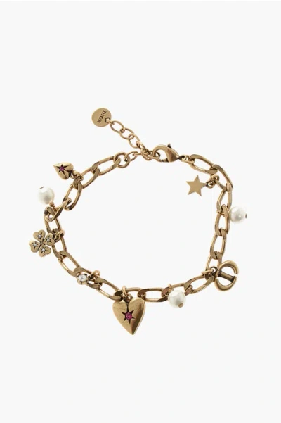 Dior Brass Lucky Charm Bracelet Grösse Unica