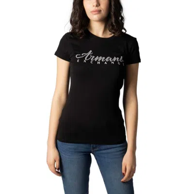 Armani Exchange Slim Fit T-shirt In Stretch Cotton Jersey In Black