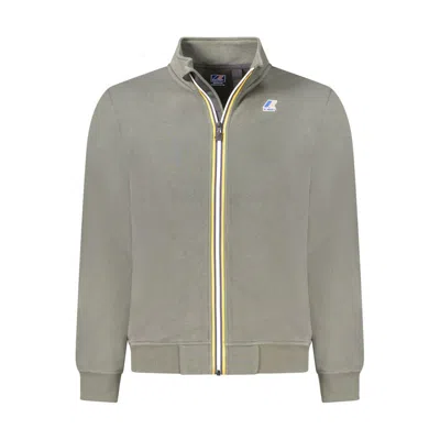 K-way Green Cotton Men Sweater In Gray