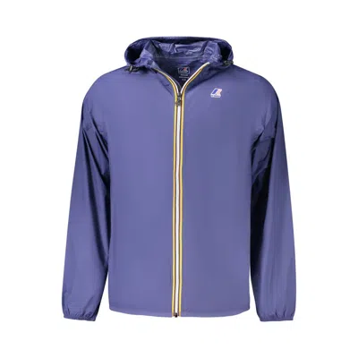 K-way Blue Polyamide Men Jacket In Purple