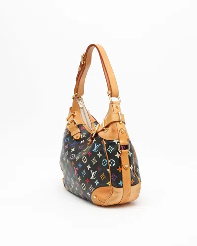 Pre-owned Louis Vuitton Murakami Greta Bag In Black