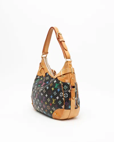 Pre-owned Louis Vuitton Murakami Greta Bag In Black