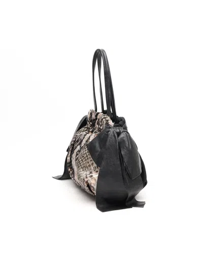 Prada Tessuto Python Print Bag