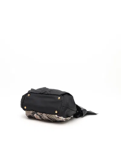 Prada Tessuto Python Print Bag