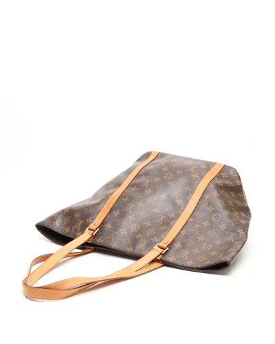 Pre-owned Louis Vuitton Monogram Sac Shopping Bag In Brown