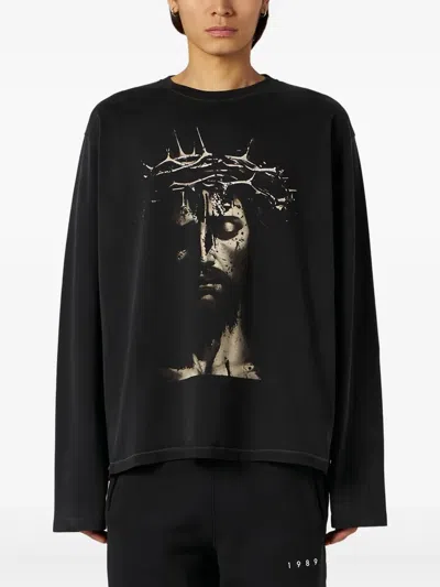 1989 Studio T-shirt Ls Jesus Black In Black