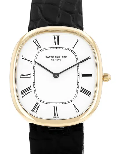 Pre-owned Patek Philippe 1980 Golden Ellipse 31mm In White