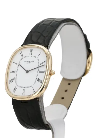 Pre-owned Patek Philippe 1980 Golden Ellipse 31mm In White