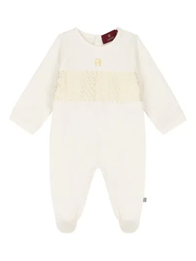 Aigner Logo-print Babygrow Set In White